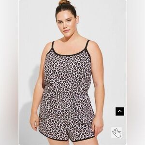 Torrid- Leopard Print Jumpsuit with pockets